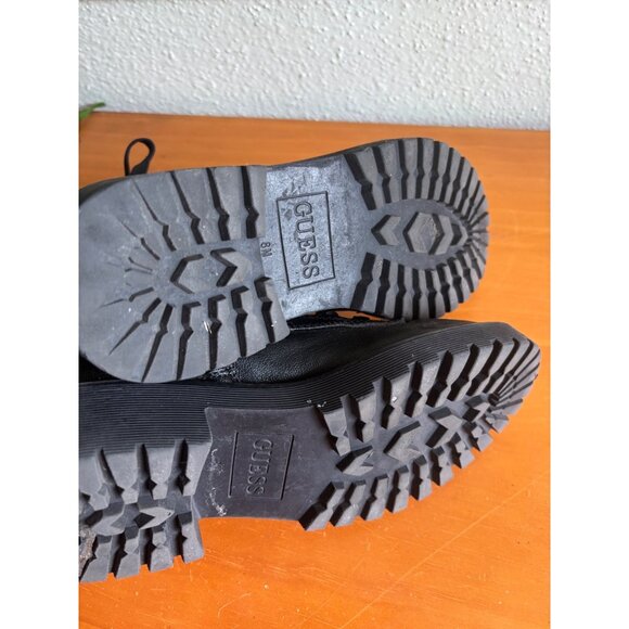 Guess Caleena Womens Black Ankle Combat Boots Size 8M - Picture 8 of 9
